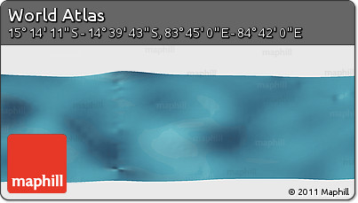 Satellite Panoramic Map of the Area around 14° 56' 57" S, 84° 13' 29" E