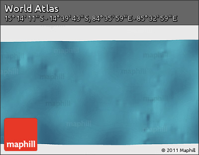 Satellite 3D Map of the Area around 14° 56' 57" S, 85° 4' 29" E