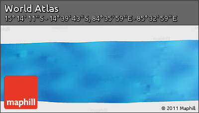 Physical Panoramic Map of the Area around 14° 56' 57" S, 85° 4' 29" E