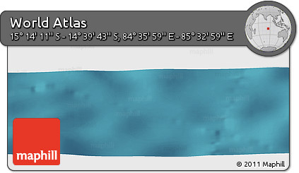 Satellite Panoramic Map of the Area around 14° 56' 57" S, 85° 4' 29" E