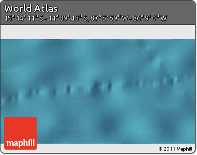 Satellite 3D Map of the Area around 14° 56' 57" S, 86° 37' 30" W
