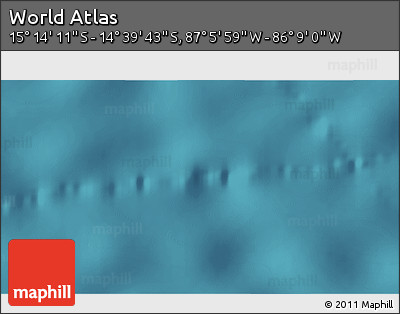 Satellite 3D Map of the Area around 14° 56' 57" S, 86° 37' 30" W