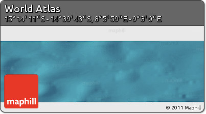 Satellite Panoramic Map of the Area around 14° 56' 57" S, 8° 34' 29" E