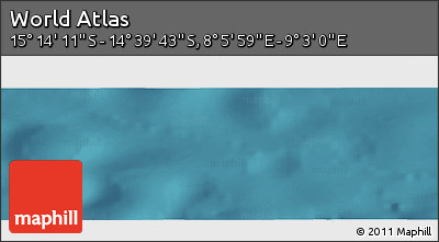 Satellite Panoramic Map of the Area around 14° 56' 57" S, 8° 34' 29" E
