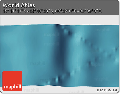 Satellite 3D Map of the Area around 14° 56' 57" S, 90° 10' 30" E