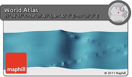 Satellite Panoramic Map of the Area around 14° 56' 57" S, 90° 10' 30" E