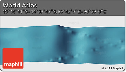 Satellite Panoramic Map of the Area around 14° 56' 57" S, 90° 10' 30" E