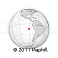 Outline Map of the Area around 14° 56' 57" S, 90° 52' 30" W, rectangular outline