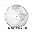 Outline Map of the Area around 14° 56' 57" S, 91° 43' 29" W, rectangular outline