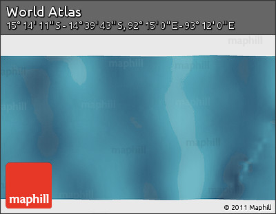 Satellite 3D Map of the Area around 14° 56' 57" S, 92° 43' 29" E