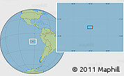 Savanna Style Location Map of the area around 14° 56' 57" S, 93° 25' 30" W