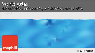 Physical Panoramic Map of the Area around 14° 56' 57" S, 93° 25' 30" W