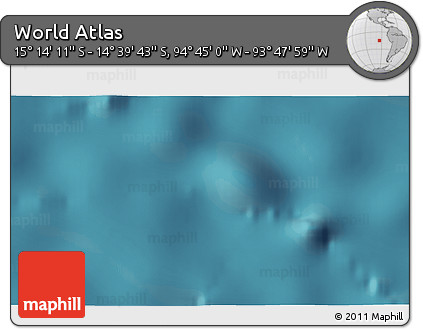 Satellite 3D Map of the Area around 14° 56' 57" S, 94° 16' 30" W