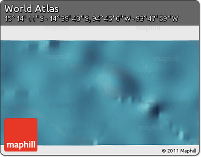 Satellite 3D Map of the Area around 14° 56' 57" S, 94° 16' 30" W