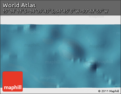 Satellite 3D Map of the Area around 14° 56' 57" S, 94° 16' 30" W