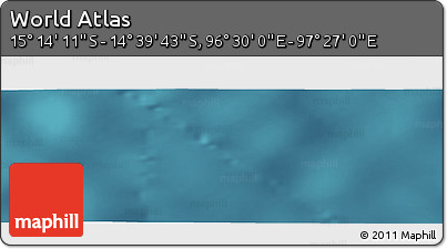 Satellite Panoramic Map of the Area around 14° 56' 57" S, 96° 58' 29" E