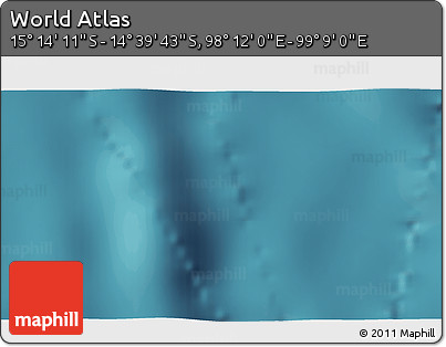 Satellite 3D Map of the Area around 14° 56' 57" S, 98° 40' 30" E