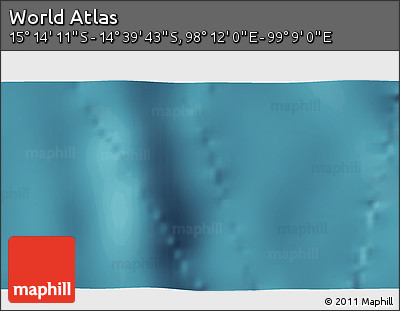 Satellite 3D Map of the Area around 14° 56' 57" S, 98° 40' 30" E
