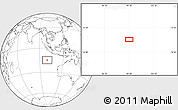 Blank Location Map of the area around 14° 56' 57" S, 99° 31' 30" E
