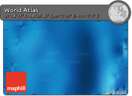 Physical Map of the Area around 14° 56' 57" S, 99° 31' 30" E