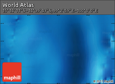 Physical Map of the Area around 14° 56' 57" S, 99° 31' 30" E