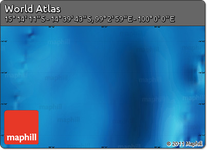 Physical Map of the Area around 14° 56' 57" S, 99° 31' 30" E