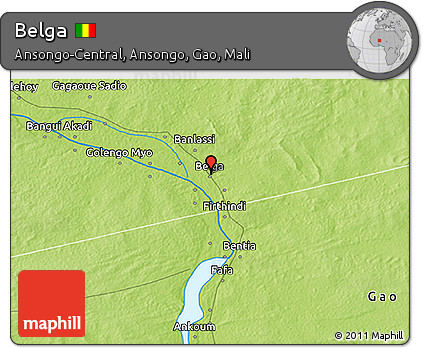 Physical 3D Map of Belga