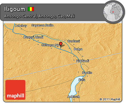 Political 3D Map of Iligoum