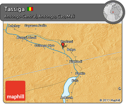 Political 3D Map of Tassiga