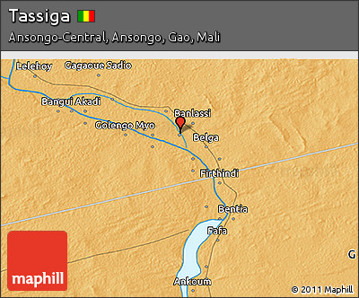 Political 3D Map of Tassiga