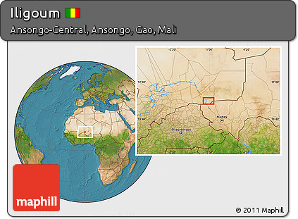 Satellite Location Map of Iligoum