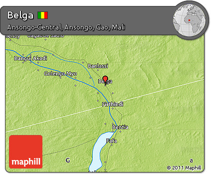 Physical Map of Belga
