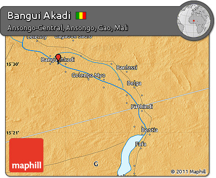 Political Map of Bangui Akadi