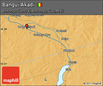 Political Map of Bangui Akadi