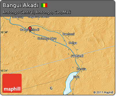 Political Map of Bangui Akadi