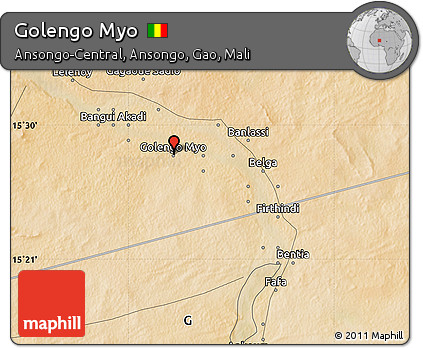 Satellite Map of Golengo Myo