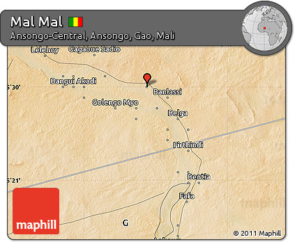 Satellite Map of Mal Mal