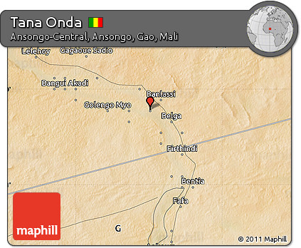 Satellite Map of Tana Onda