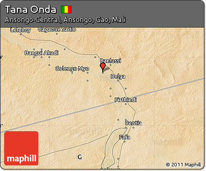 Satellite Map of Tana Onda