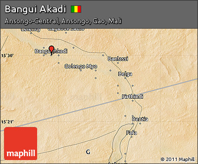 Satellite Map of Bangui Akadi
