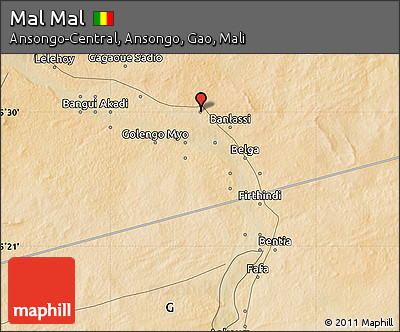 Satellite Map of Mal Mal
