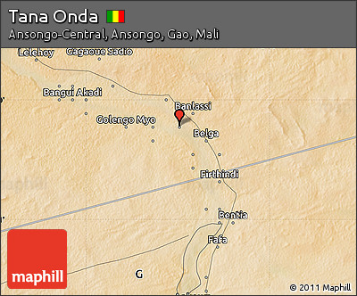 Satellite Map of Tana Onda