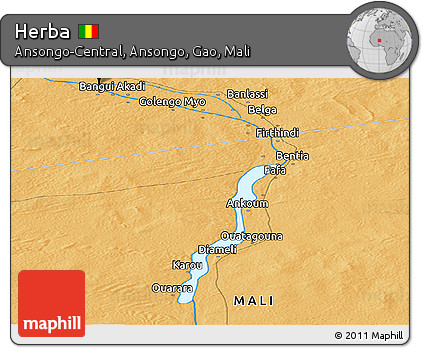 Political Panoramic Map of Herba
