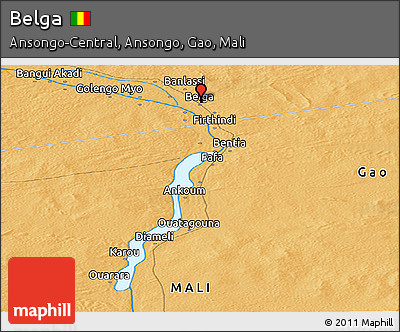 Political Panoramic Map of Belga