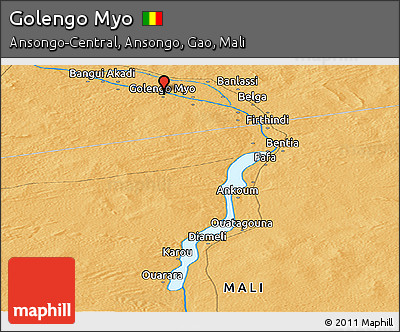 Political Panoramic Map of Golengo Myo