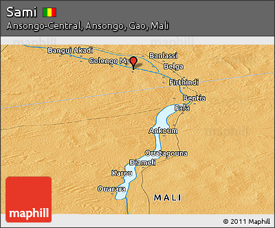 Political Panoramic Map of Sami