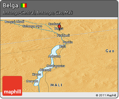 Political Panoramic Map of Belga