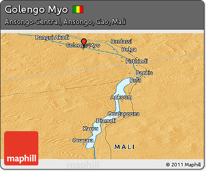 Political Panoramic Map of Golengo Myo
