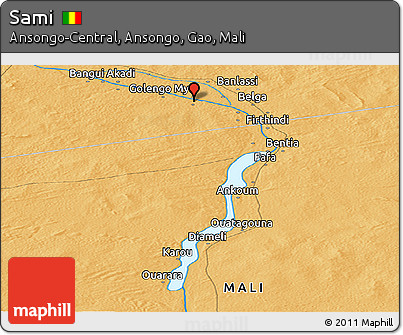 Political Panoramic Map of Sami