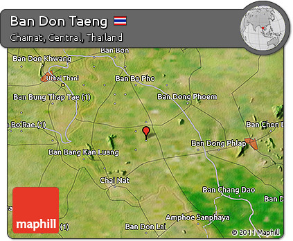 Satellite 3D Map of Ban Don Taeng